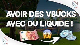 TUTO  AVOIR DES VBUCKS AVEC DE LARGENT LIQUIDE SUR FORTNITE [upl. by Eyanaj]