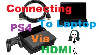 Trying To Connect My PS4 To My Laptop With HDMI [upl. by Adiene]