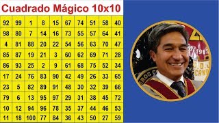 Cuadrado Mágico de 10x10  MÉTODO FÁCIL [upl. by Nomad]