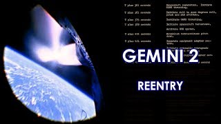 GEMINI 2 Reentry  HD source Correct Speed  19650119 [upl. by Hakceber]