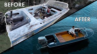 LUXURY BOAT Rebuild In Minutes START TO FINISH [upl. by Falkner]