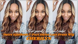 Glamourtress  Outre Synthetic IPart Swiss Lace Front Wig  CHERILYN [upl. by Aihsilat384]