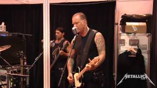 Metallica  Unforgiven II Live 2014 Tuning room [upl. by Lyrradal]