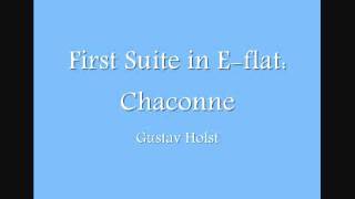 First Suite in Eflat Chaconne [upl. by Stillman158]