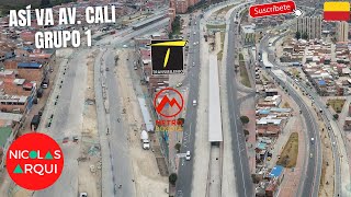 Así va Construcción de TransMilenio Avenida Cali entre Av Circunvalar Sur y Av Bosa en Bogotá 🇨🇴 [upl. by Karolina]