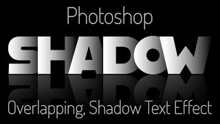 Photoshop Create a Powerful Dramatic Deep Overlapping Text Effect with Reflection [upl. by Fullerton]