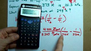 Find the Vapour Pressure ClausiusClapeyron Equation [upl. by Boylan701]