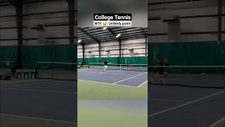 Funny and unlikely college tennis point won by Lennert Lemahieu of ACU Tennis tennis [upl. by Anil431]