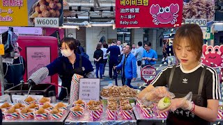 Warning Myeongdong street food you cant resist [upl. by Niu796]