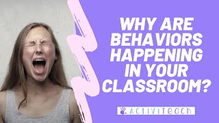 Special Education Behavior Management 4 Functions of Behavior  Learn Why Problem Behaviors Happen [upl. by Carley]