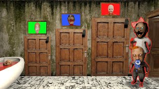 Little Granny and Grandpa Fount secret doors Funny Horror Animation [upl. by Zealand]