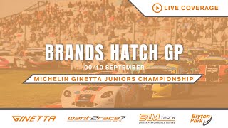 2023 Michelin Ginetta Junior Championship – Round 24 – Live from Brands Hatch [upl. by Olzsal]