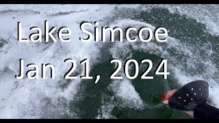 Lake Simcoe Ice Report  Jan 21 2024 [upl. by Edlihtam748]