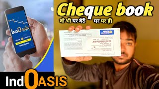 Indian Bank cheque Book issue Through INDOASIS App 💯  Online Cheque Book Issue 👍 [upl. by Millwater]