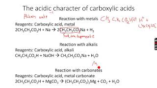 ASLevel Chemistry Alcohols Esters and Carboxylic Acids Part 10 [upl. by Wilinski891]