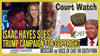 Isaac Hayes Sues TRUMP campaign for Copyright Breach Using his song at Trump Rally [upl. by Nesyla]