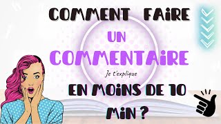 Comment faire un commentaire de texte facilement [upl. by Carthy]