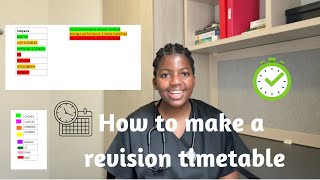 How to make a REVISION TIMETABLE for exams  simple ampeffective [upl. by Burgwell]