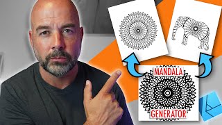 Create Mandala KDP Coloring Book Interiors  Affinity Designer Tutorial [upl. by Cathe367]