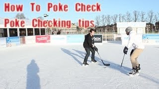 How To Poke Check In Hockey  Hockey Stick Poke Checking Tips Video Tutorial Hockeytutorialcom [upl. by Carrick]