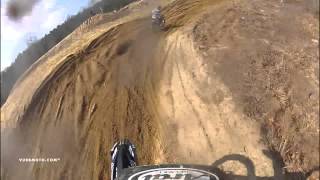 Club MX  Mel Pocock chasing Zach Osborne Helmet Cam  vurbmoto [upl. by Llehsam109]