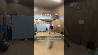 Niten Ichiryu Twelfthgeneration masters solo practice kobudo [upl. by Sirenay]