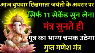 आज छिन्नमस्ता जयंती को रात तक सुन भी लिया तो 11 सैकेंड नहीं लगेगी मंत्र सुनते ही खुशखबरी मिलेगी [upl. by Peggie431]