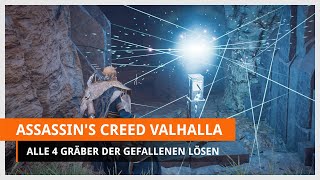 Assassins Creed Valhalla Gräber der Gefallenen 1 Fundorte Lösungen Artefakte HeldentodSet [upl. by Nelsen113]