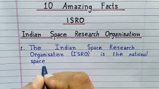 ISRO  10 amazing facts about Indian Space Research Organisation [upl. by Garibull]