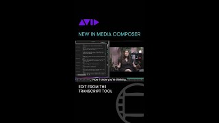 NEW IN MEDIA COMPOSER — Edit from the Transcript Tool [upl. by Auqinehs]