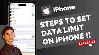 How to Set Data Limit on iPhone [upl. by Milak]