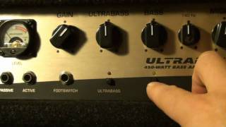 Behringer Ultrabass BX4500H Bass Amplifier Head Overview [upl. by Eltsirhc]