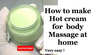 Easy way to make hot massage cream at home prime side [upl. by Martsen]