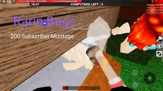 Rarin  Bags  150 Subscribers Flee The Facility Montage Roblox [upl. by Tobey483]