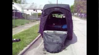 2001 Pontiac Aztek Tent Set up  How to  Instructions Camping [upl. by Ferree]