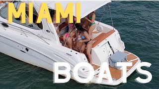 Miami Sandbar Boat Party Drone view HD 4K Miami Boat Vibes [upl. by Urial794]