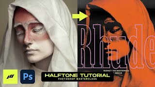 Turn ANY PHOTO Into Halftone Effect Shirt Design For Screen Printing  PHOTOSHOP TUTORIAL 2023 [upl. by Astto]