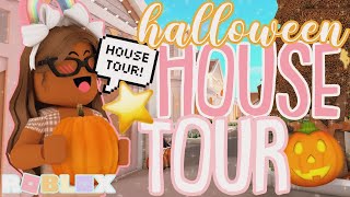 I Decorated Our Family House For HALLOWEEN PLOT TOUR Roblox Bloxburg Roleplay [upl. by Luttrell]