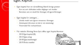 Redovisning 2 Bokslut  Avstämning eget kapital och periodisering [upl. by Nikolas]