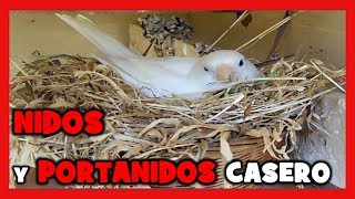 COMO HACER NIDOS para CANARIOS 🐤 COMO CONSTRUIR UN NIDO PARA LA CRIA DE CANARIOS Y JILGUEROS [upl. by Davilman]