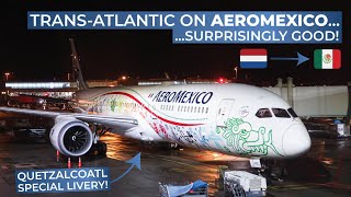 TRIPREPORT  Aeromexico ECONOMY  Boeing 7879  Amsterdam  Mexico City [upl. by Arreyt]