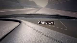 INSANE Top Speed on German Autobahn with 1500hp Nissan GTR [upl. by Nedyarb]