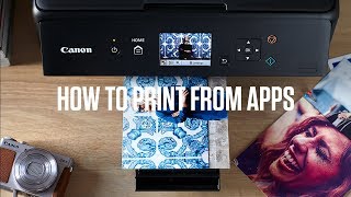 Canon PIXMA TS Series How to print from apps [upl. by Katherina]