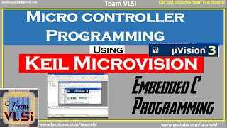 Keil Microvision  8051 Micro controller Programming  Embedded C Programming [upl. by Killion]