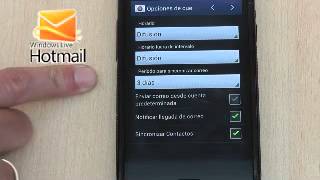 Cómo configurar tu correo Gmail y Hotmail en tu Android [upl. by Eluk]