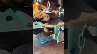 Agricultural machinery tow bar lock pin installation process [upl. by Attelrak242]