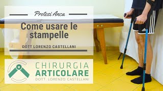 Come usare le stampelle dopo la protesi di anca o di ginocchio [upl. by Kristyn]