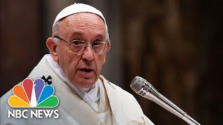 Pope Francis Leads Christmas Eve Midnight Mass From The Vatican  NBC News [upl. by Arman]