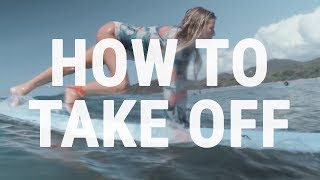 How to Pop Up on a Surfboard  Beginner Take Off Technique [upl. by Auqinaj]