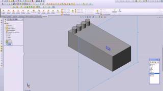 Solidworks Features Custom Plane and Mirror Command [upl. by Ahtram]